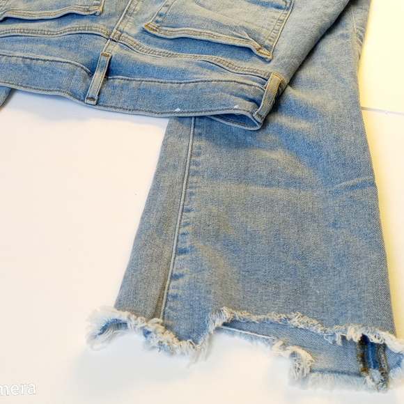 LOFT Slim Pockets Cropped Denim Blue Jeans / SIZE 28 - Picture 5 of 6